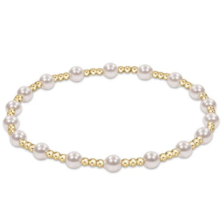 Enewton Classic Sincerity Pattern 4mm Bead Bracelet - pearl