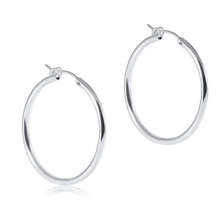 Enewton Round Sterling 1.25" Hoop - Smooth