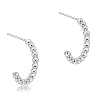 Enewton Beaded Classic 1" Post Hoop - 2mm Sterling