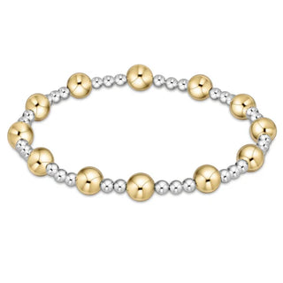 Enewton Classic Sincerity Pattern 6mm Bead Bracelet - Mixed Metal