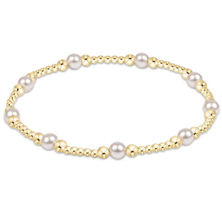 Enewton Classic Purpose Pattern 4mm Bead Bracelet - Pearl