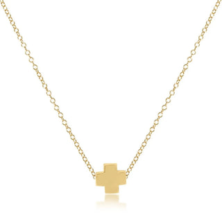 Enewton 16" Necklace Gold - Signature Cross Small Gold