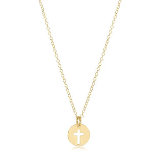 Enewton 16" Necklace Gold - Blessed Small Gold Disc