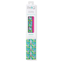 Swig Paradise + Hot Pink Reusable Straws