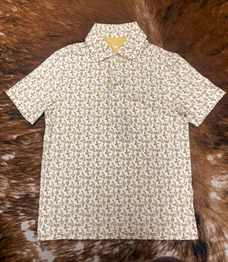 Simply Southern Youth Polo Shirt - Water Dude