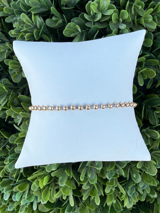 Enewton Hope Grateful 2mm Bead Bracelet - Taupe With A Twist