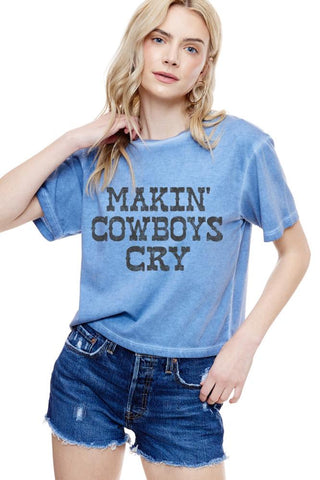 Makin Cowboys Cry Crop Top