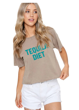 Tequila Diet Cropped T-Shirt