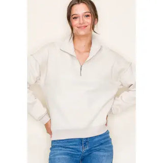 Embrace The Joy Half-Zip Fleece Pullover