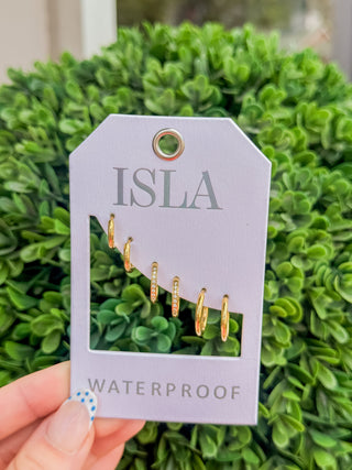 ISLA Hoop Hoop Hooray! - Gold -3 Pack Hoops