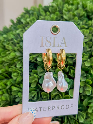 ISLA Big Into Baroque! Bold Huggie Hoop Earrings - Gold