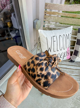 Corky's Too Cute Leopard Sandals