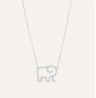 Ella Stein Elephant Mom Pendant Necklace