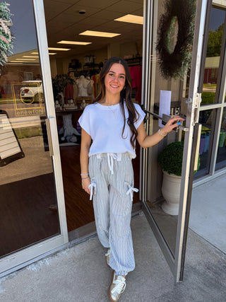 Tied-Up In Stripes Pants