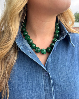 Beaufort Beaded Necklace - Forest