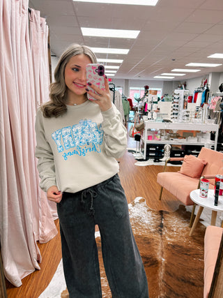 Glitter Chinoiserie Merry Christmas Sweatshirt