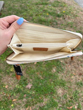 Chloe Zip Around Wallet/Wristlet - Coastal Charm