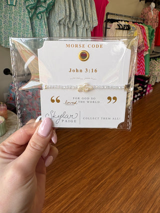Skylar Paige Heavenly Words John 3:16 Bracelet