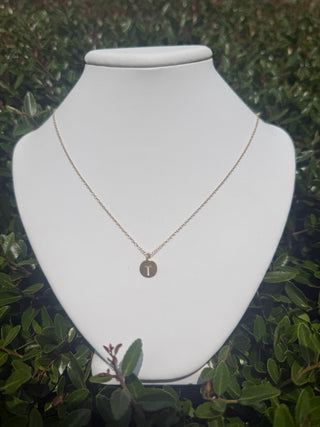 Enewton 16" Necklace Gold - Respect Small Gold Disc Initial