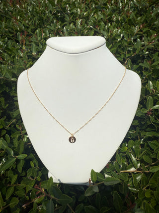 Enewton 16" Necklace Gold - Respect Small Gold Disc Initial