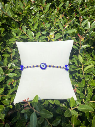 Here & There Cobalt Evil Eye Bracelet