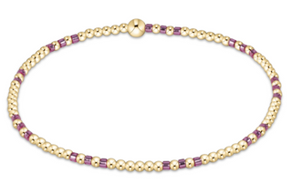 Enewton Hope Joy Pattern 2mm Bead Bracelet - Pink Metallic