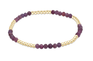 Enewton Blissful Pattern Bead Gemstone Bracelet - Ruby