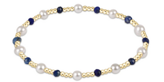 Enewton Pearl Sincerity Pattern 4mm Bead Bracelet - Lapis