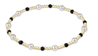 Enewton Pearl Sincerity Pattern 4mm Bead Bracelet - Faceted Onyx