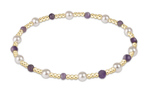 Enewton Pearl Sincerity Pattern 4mm Bead Bracelet - Amethyst