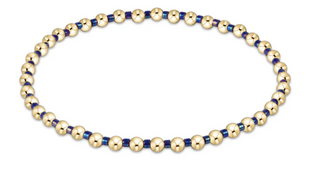 Enewton Hope Grateful 2mm Bead Bracelet - Blue Metallic