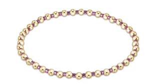 Enewton Hope Grateful 2mm Bead Bracelet - Pink Metallic