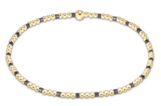 Enewton Hope Sincerity Pattern 2mm Bead Bracelet - Taupe With A Twist
