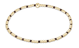 Enewton Hope Sincerity Pattern 2mm Bead Bracelet - Chocolate