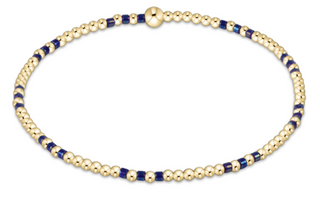 Enewton Hope Joy Pattern 2mm Bead Bracelet - Blue Metallic