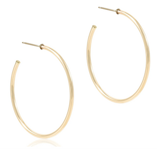 Enewton Round Gold 1.75" Post Hoop - 2mm - Smooth