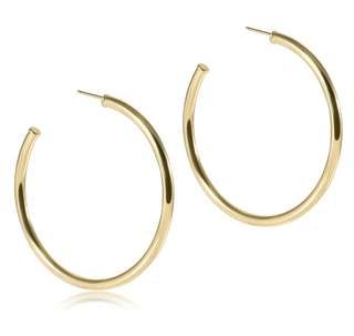 Enewton Round Gold 1.75" Post Hoop - 2mm - Smooth