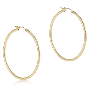 Enewton Round Gold 2" Hoop - Textured