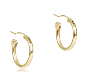 Enewton Round Gold 0.5" Hoop - Smooth