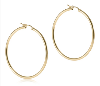 Enewton Round Gold 2" Hoop - Smooth