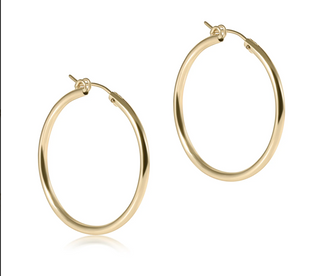 Enewton Round Gold 1.25" Hoop - Smooth