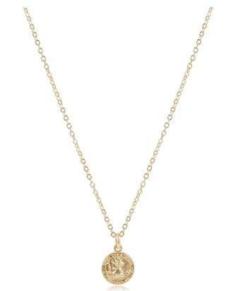 Enewton 16" Necklace Gold - Protection Small Gold Disc