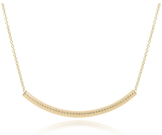 Enewton 16" Necklace Gold - Bliss Bar Textured Gold