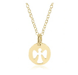 Enewton 16" Necklace Gold - Guardian Angel Small Gold Disc