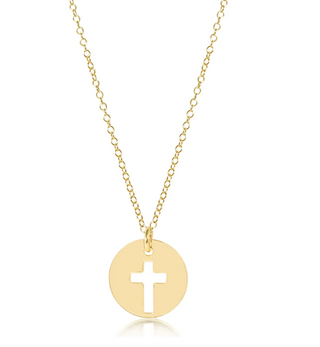 Enewton 16" Necklace Gold - Blessed Gold Disc
