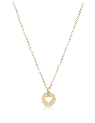 Enewton 16" Necklace Gold - Love Small Gold Disc