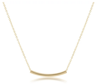 Enewton 16" Necklace Gold - Bliss Bar Small Gold