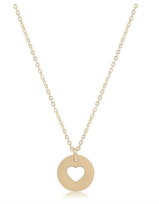 Enewton 16" Necklace Gold - Love Gold Disc