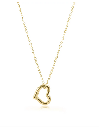 Enewton 16" Necklace Gold - Love Gold Charm
