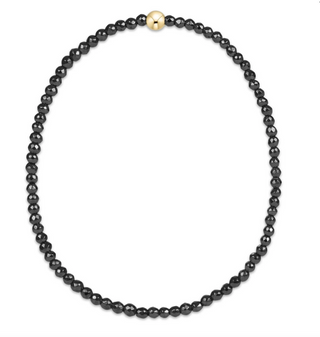 Enewton Faceted Hematite 2mm Bead Bracelet